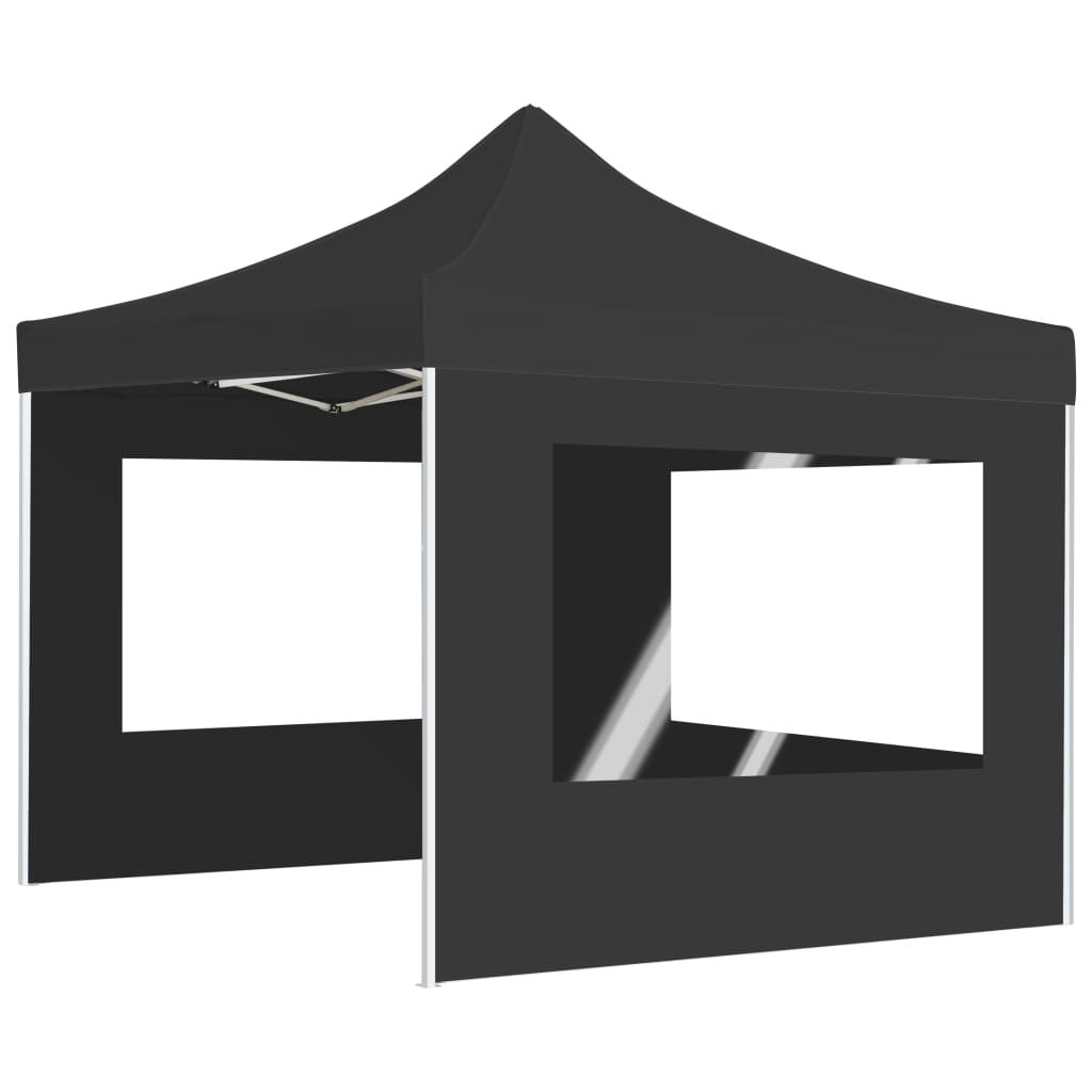 Vidaxl PartyTent pliable avec des murs anthracite en aluminium 3x3 m