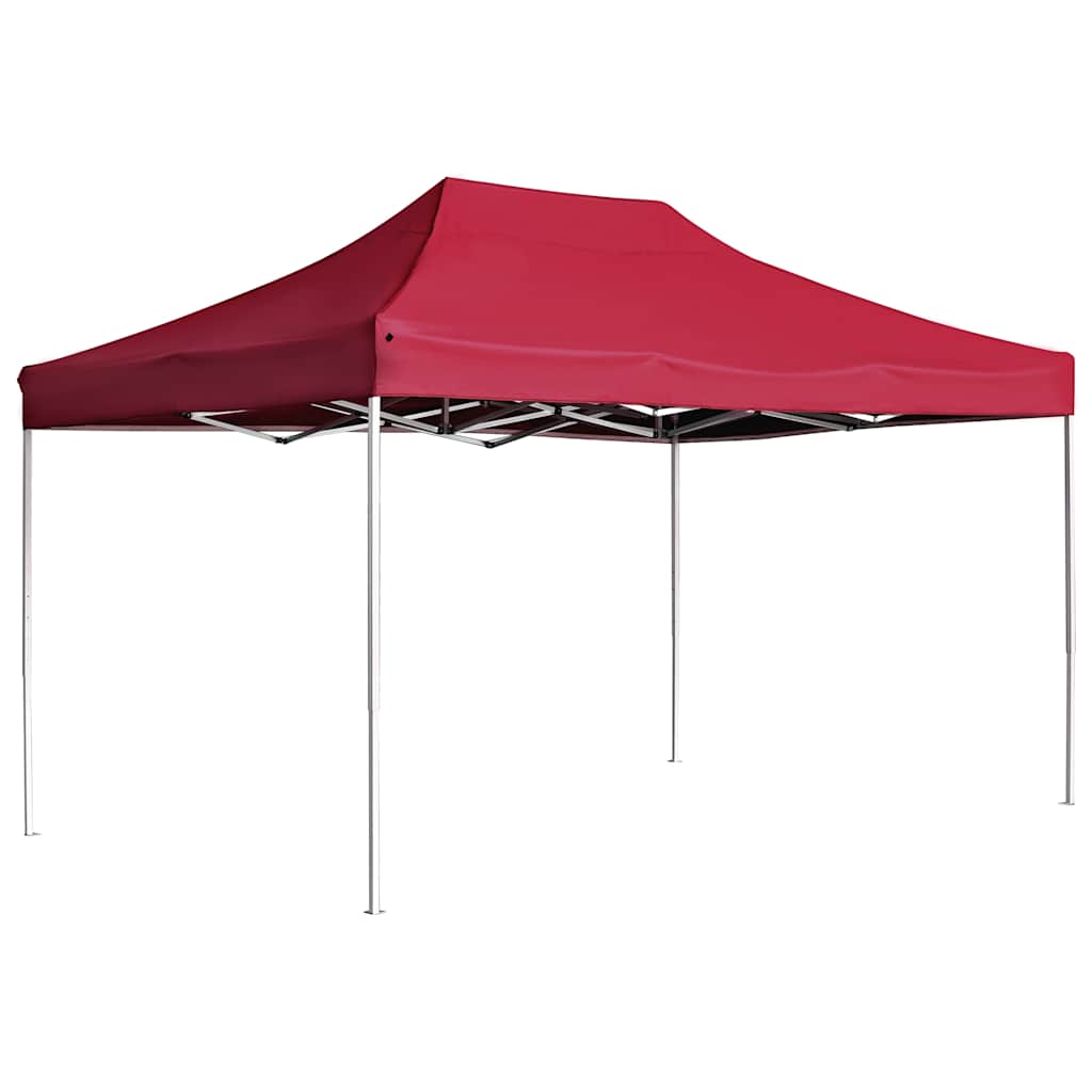 Vidaxl PartyTent pliable professionnellement 4,5x3 m de vin en aluminium rouge