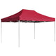 Vidaxl PartyTent pliable professionnellement 4,5x3 m de vin en aluminium rouge