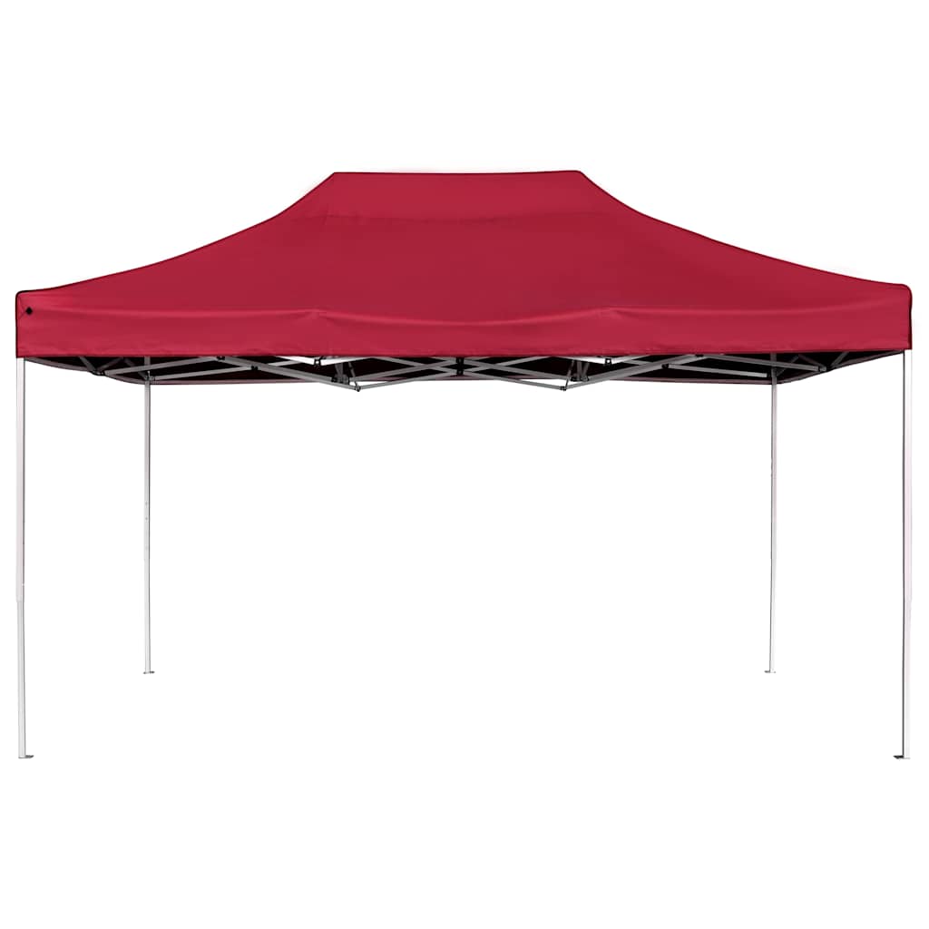 Vidaxl PartyTent pliable professionnellement 4,5x3 m de vin en aluminium rouge