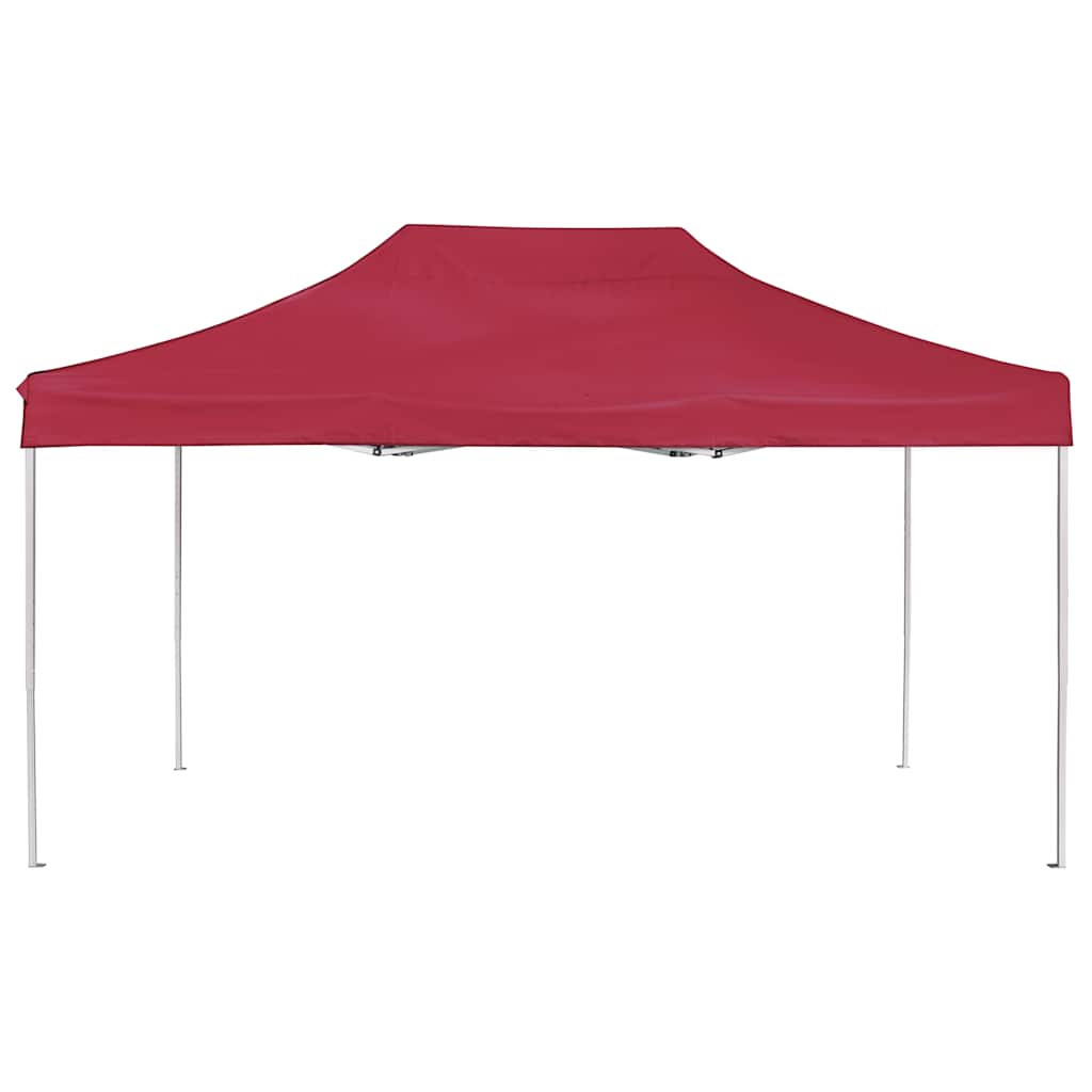 Vidaxl PartyTent pliable professionnellement 4,5x3 m de vin en aluminium rouge
