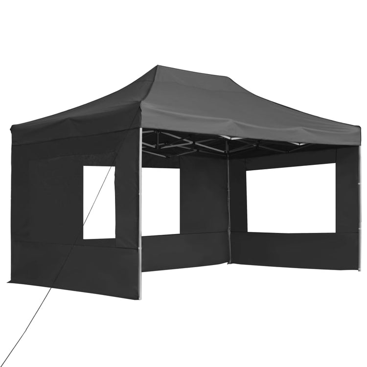 Vidaxl PartyTent pliable avec des murs 4,5x3 m anthracite en aluminium