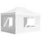 Vidaxl PartyTent pliable avec des murs 4,5x3 m en aluminium blanc