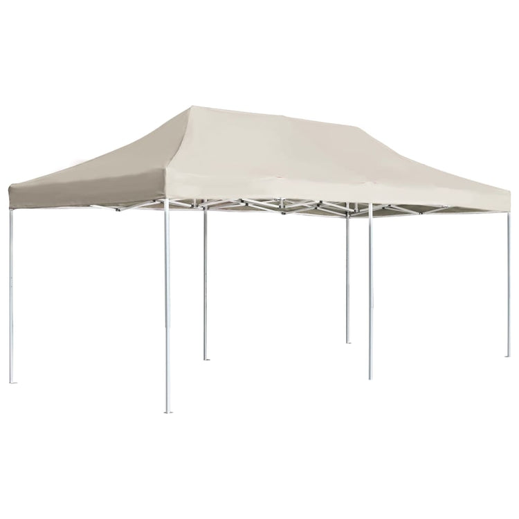 Vidaxl PartyTent pliable professionnellement 6x3 m crème en aluminium