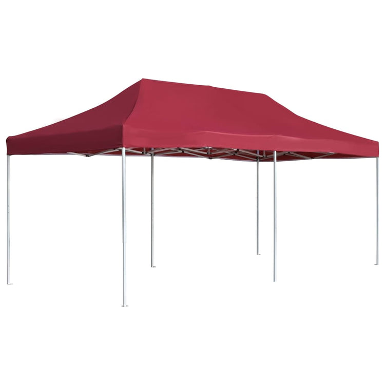 Vidaxl PartyTent pliable professionnellement 6x3 m de vin en aluminium Rood
