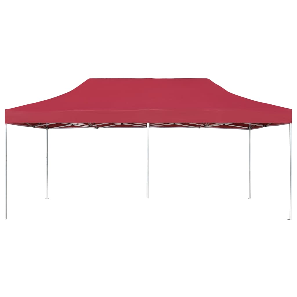 Vidaxl PartyTent pliable professionnellement 6x3 m de vin en aluminium Rood