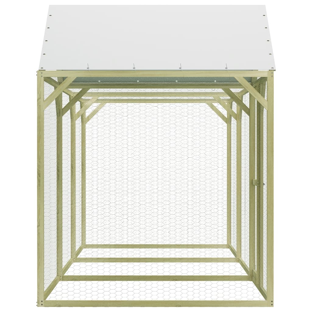 Vidaxl Poulet Coop 4,5x1,5x2 m en acier