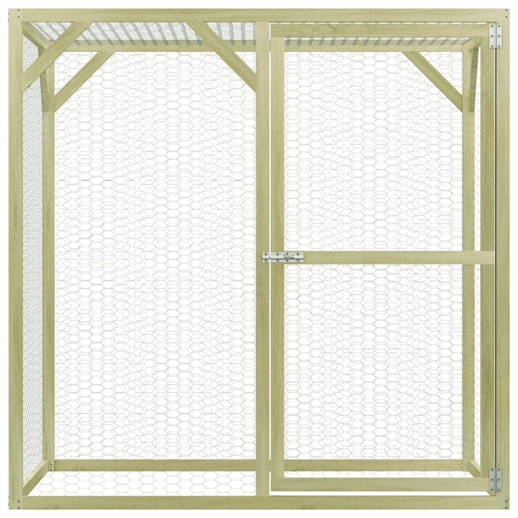 Vidaxl Poulet Coop 1,5x1,5x2 m en acier