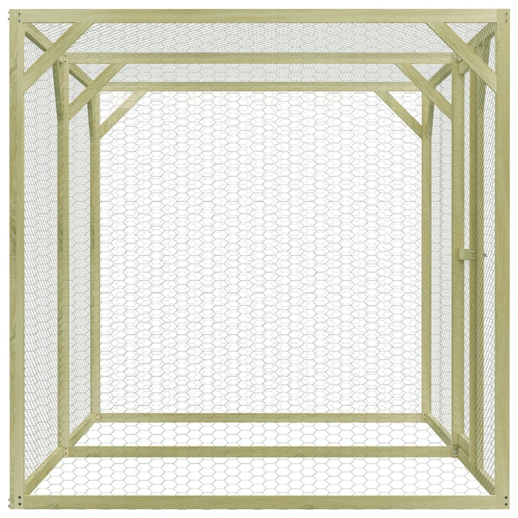 Vidaxl Poulet Coop 3x1,5x1,5 m en acier