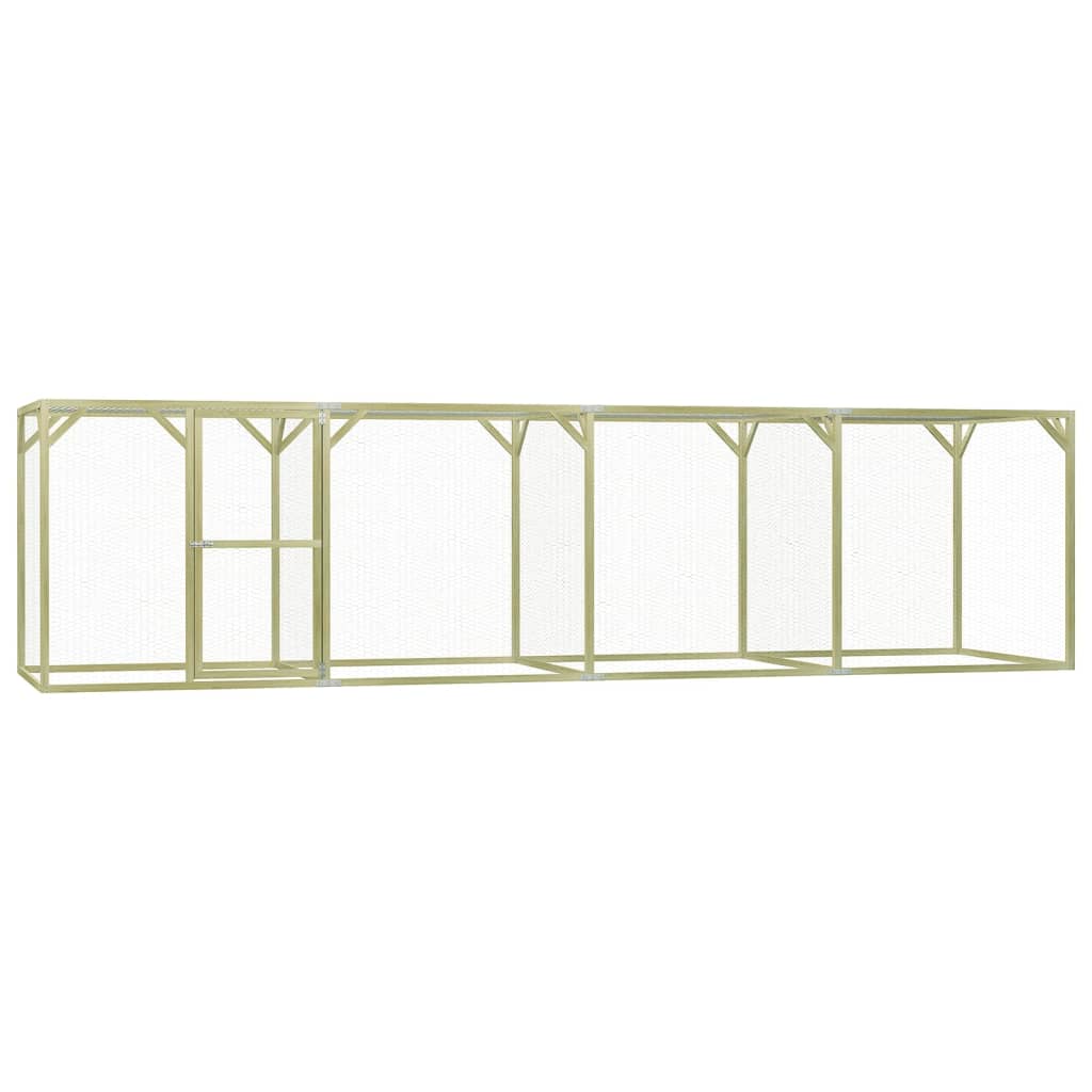 Vidaxl Chicken Coop 6x1,5x1,5 m en acier