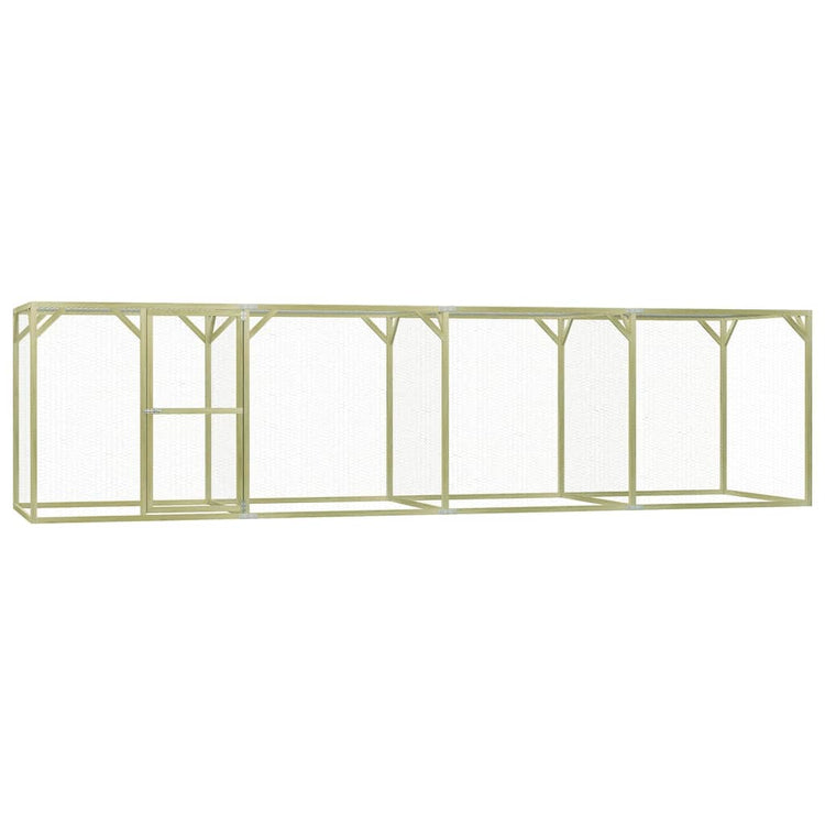 Vidaxl Chicken Coop 6x1,5x1,5 m en acier