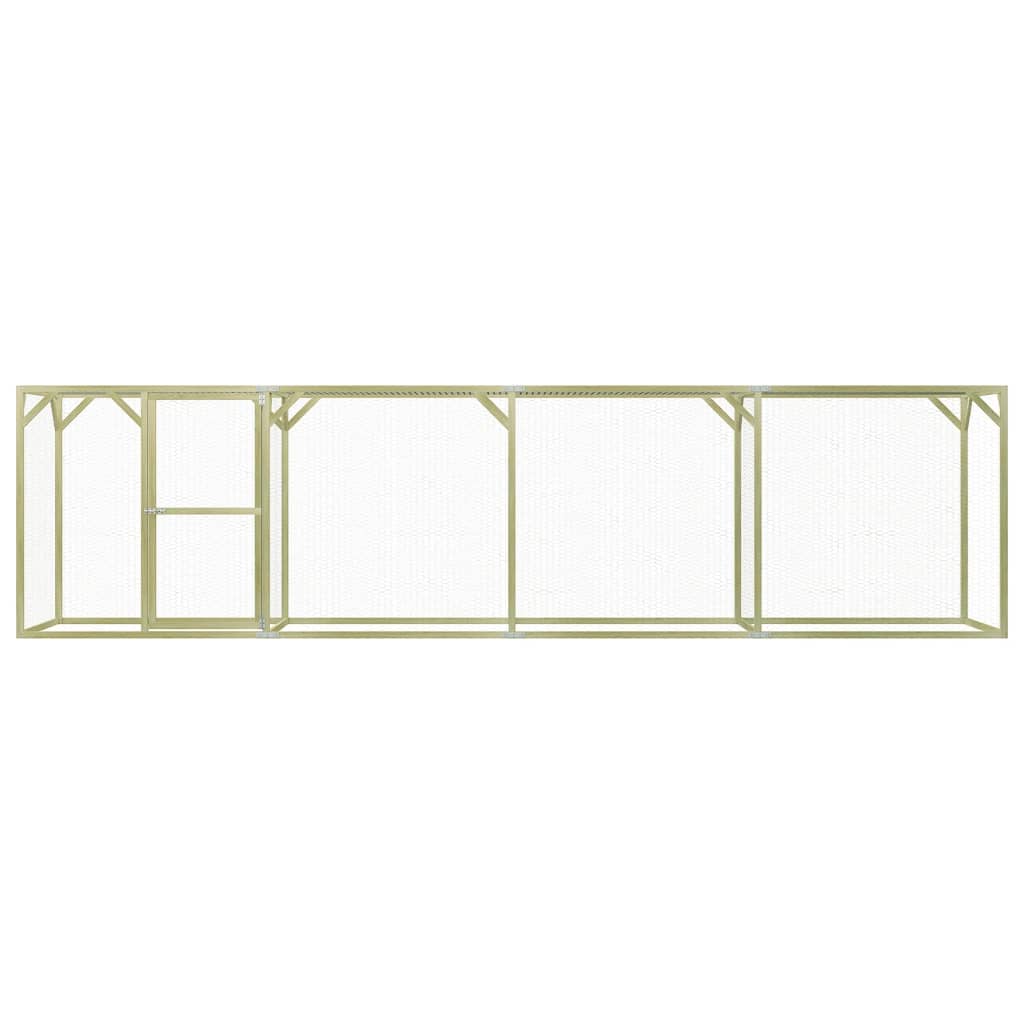 Vidaxl Chicken Coop 6x1,5x1,5 m en acier