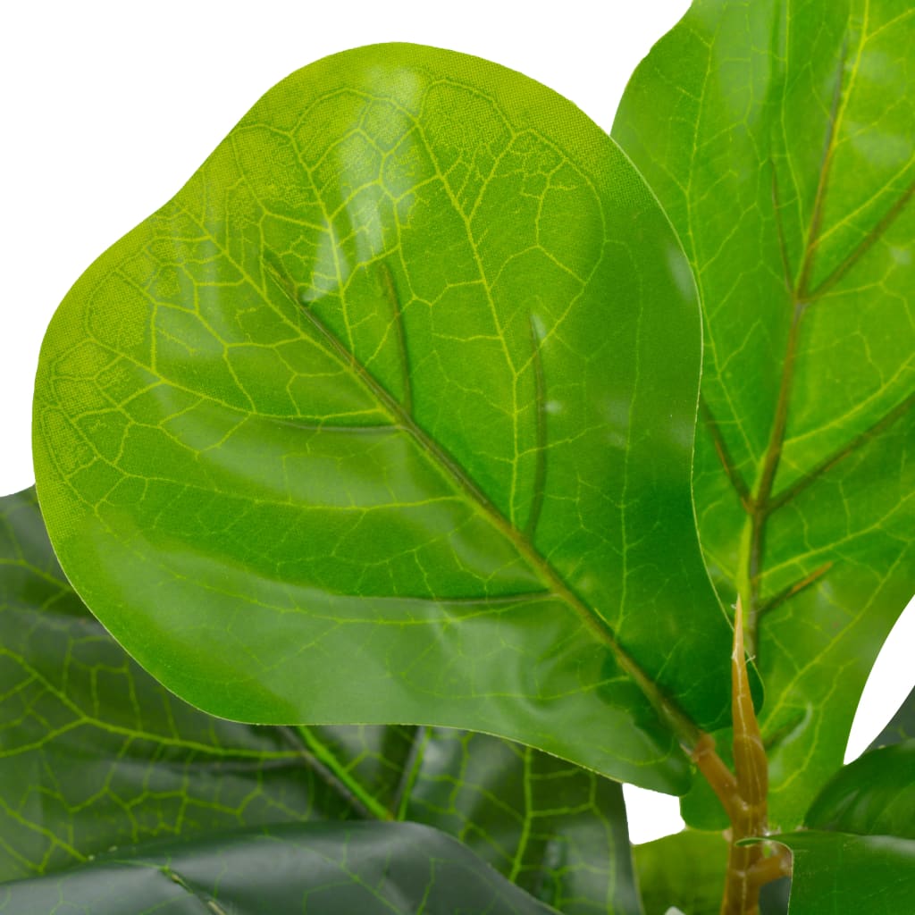 Vidaxl Plant artificiel avec plante à feuilles violettes en pot 45 cm vert