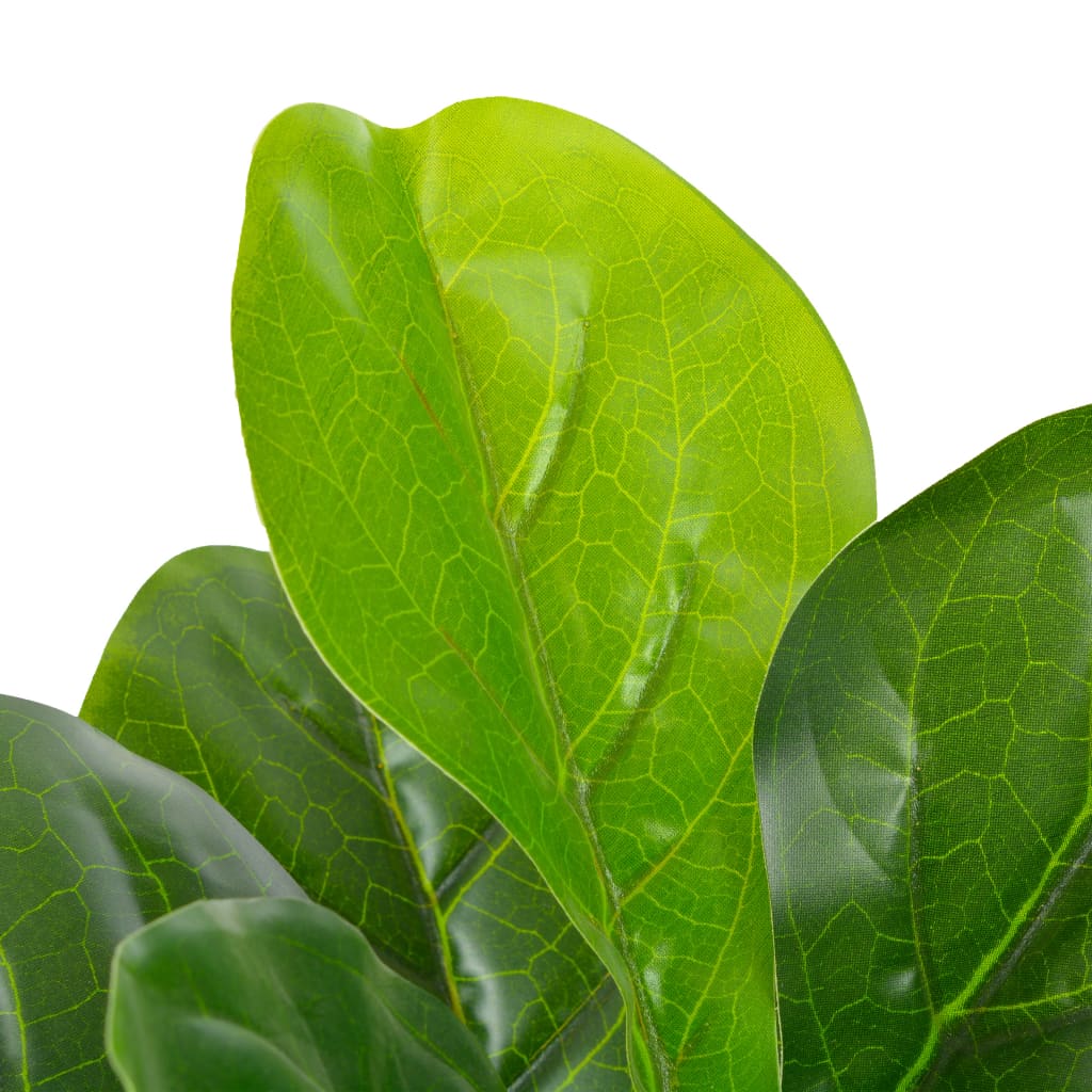 Vidaxl Plant artificiel avec plante à feuilles violettes en pot 90 cm vert