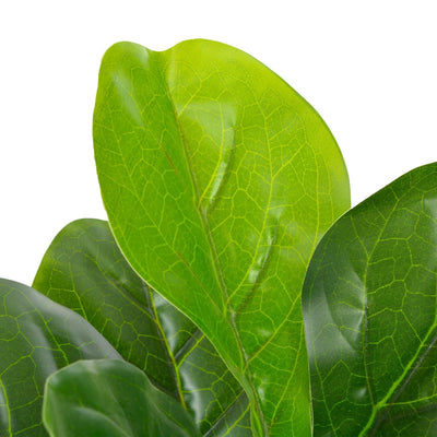 Vidaxl Plant artificiel avec plante à feuilles violettes en pot 90 cm vert