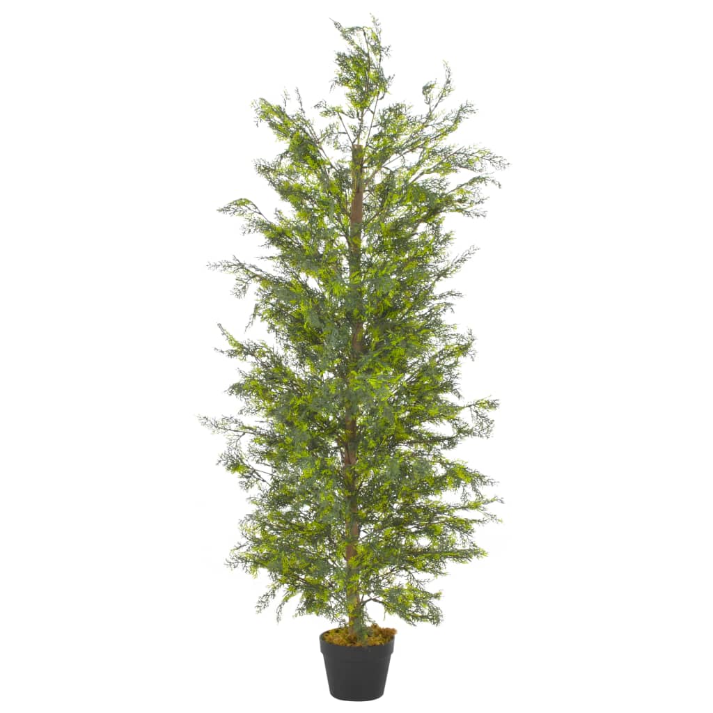 Vidaxl Plante artificielle avec cipres en pot à 150 cm vert