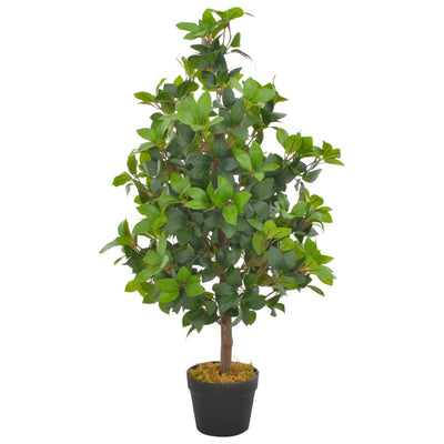 Vidaxl Plante artificielle avec laurier en pot 90 cm vert