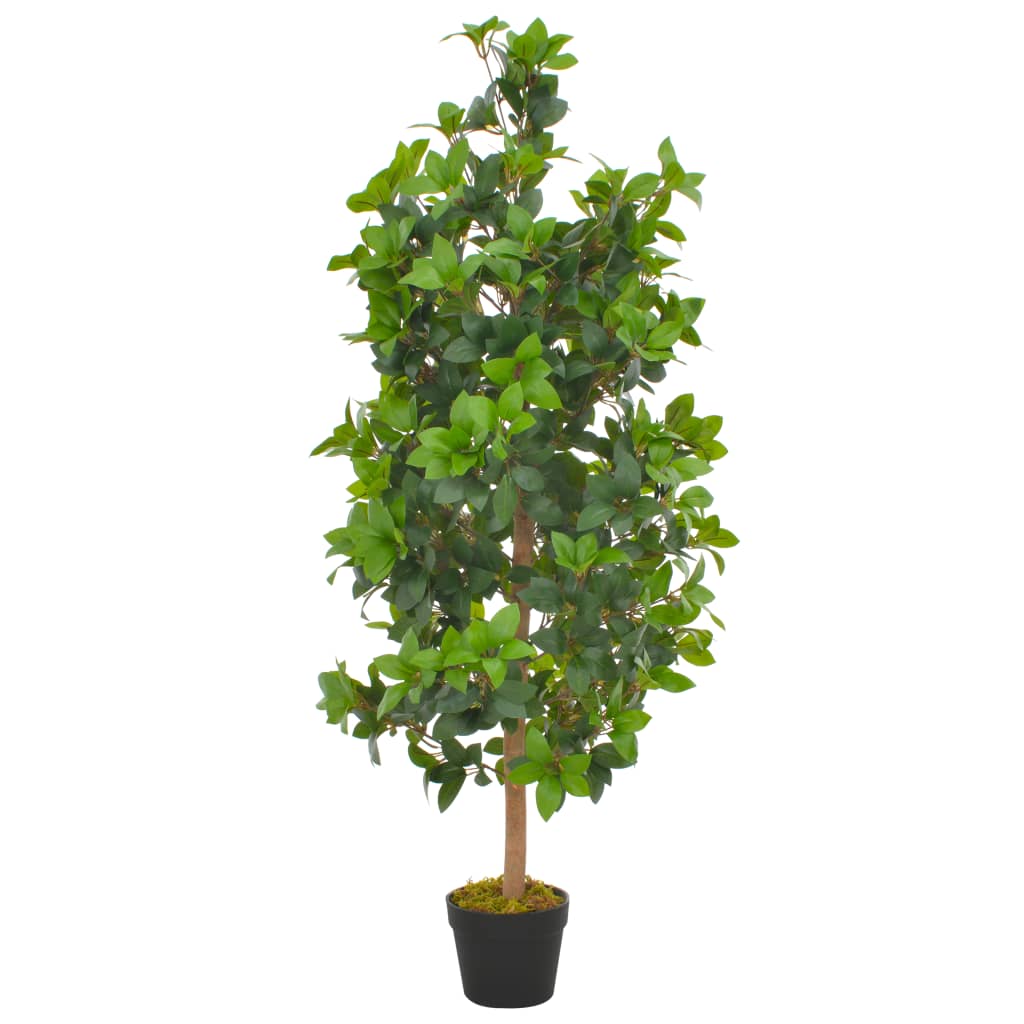 Vidaxl Plante artificielle avec laurier en pot 120 cm vert