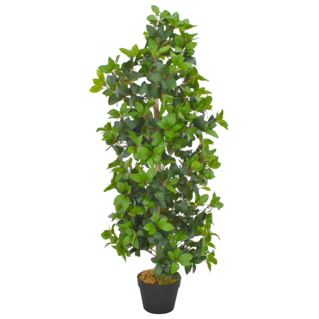 Vidaxl Plante artificielle avec laurier en pot 120 cm vert