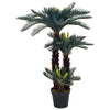 Vidaxl Plant artificiel avec cycaspalm de pot 125 cm vert