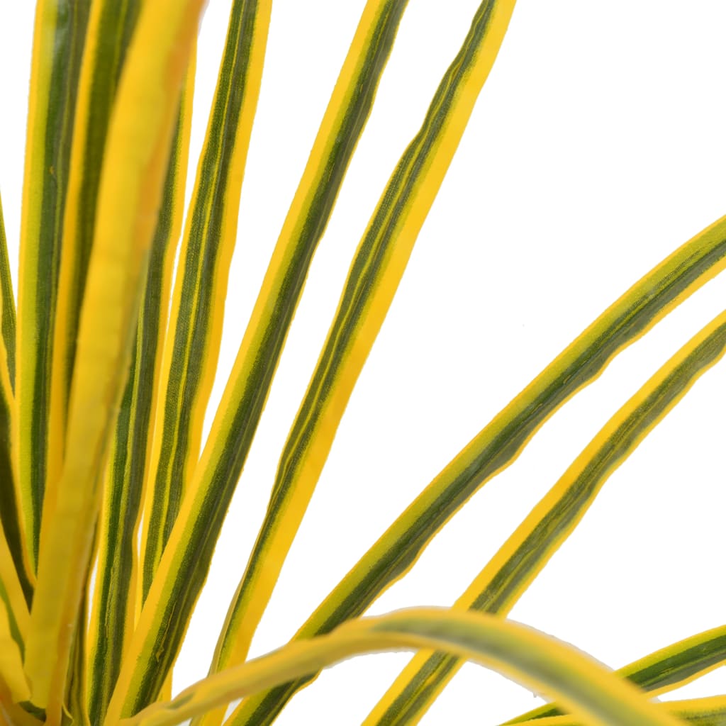 Vidaxl plante artificielle avec pot dracaena 125 cm jaune