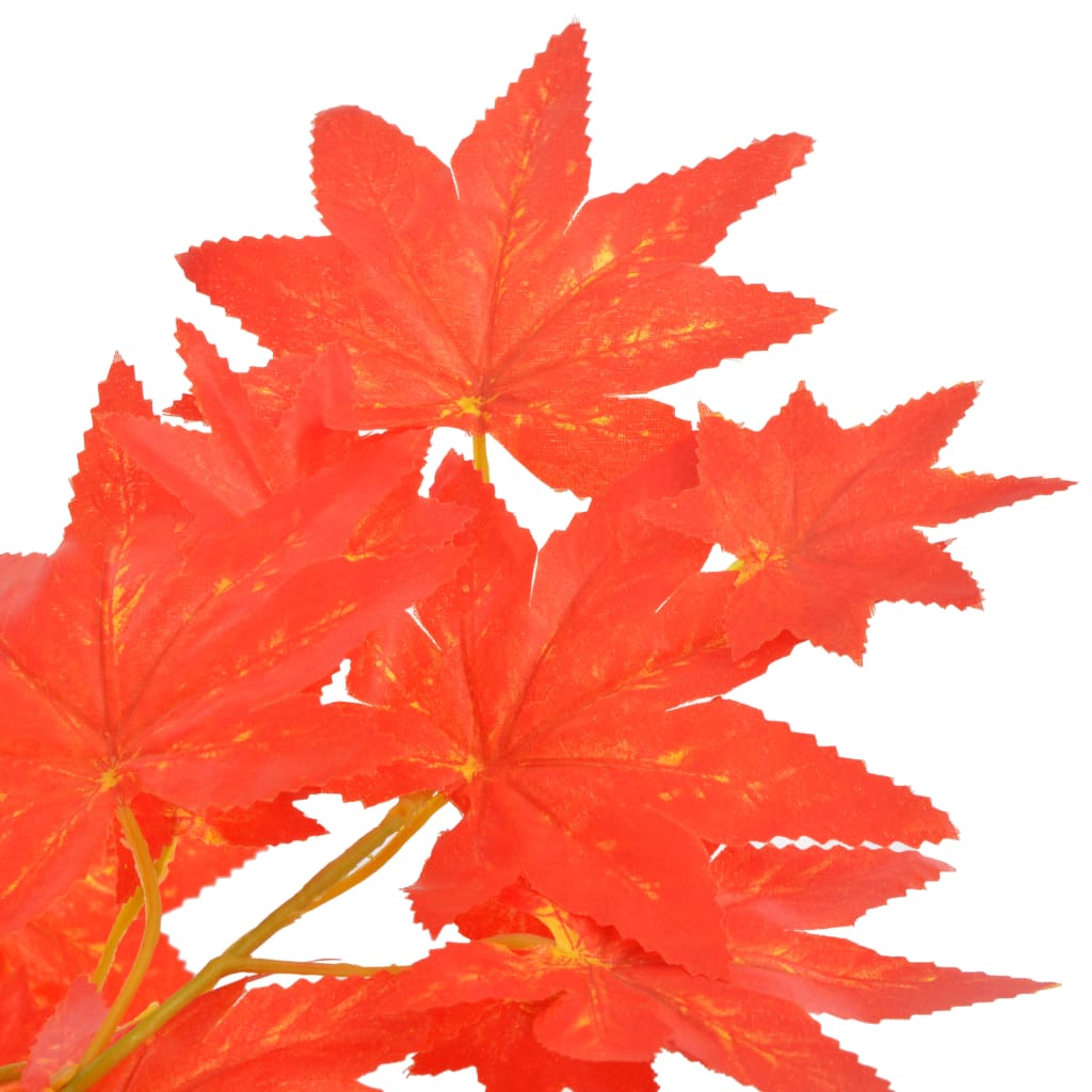 Vidaxl Plant artificiel avec érable en pot 120 cm rouge