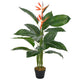 Vidaxl plante artificielle avec du pot strelitzia 100 cm rouge