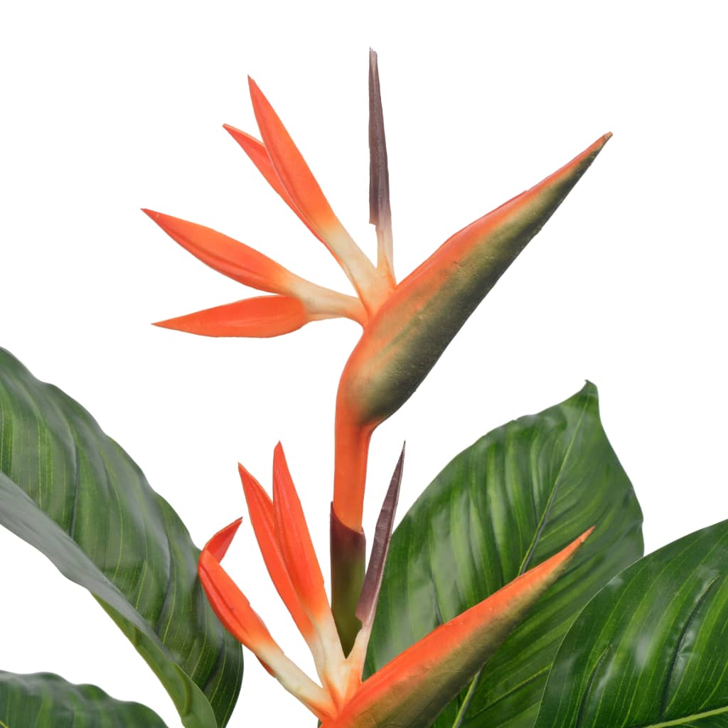Vidaxl plante artificielle avec du pot strelitzia 100 cm rouge