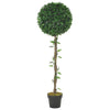 Vidaxl Plante artificielle avec une feuille de baie Jar 130 cm verte