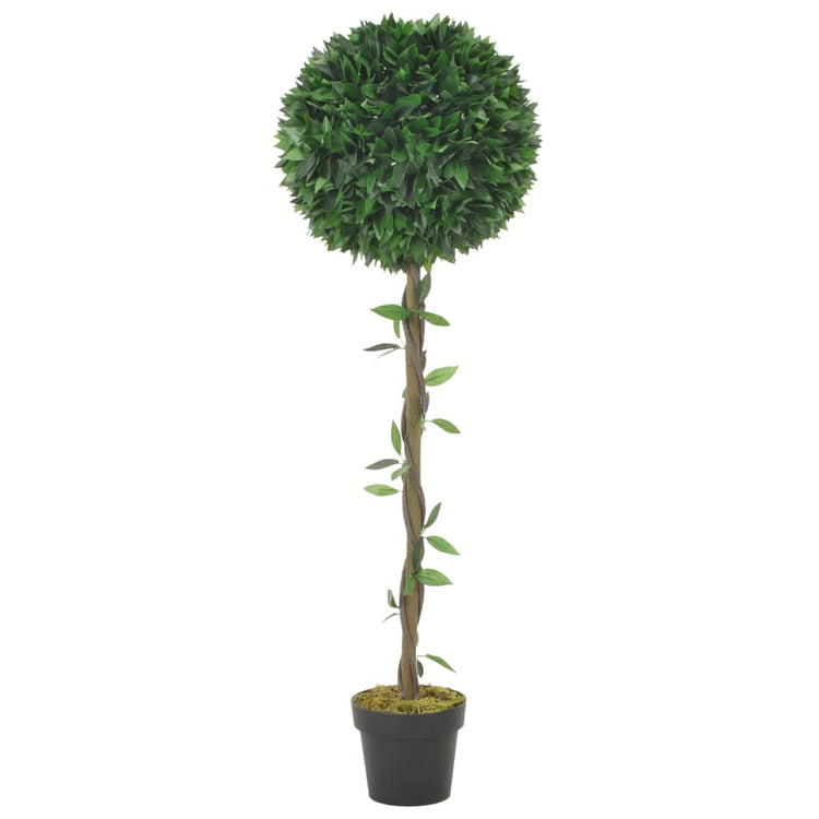 Vidaxl Plante artificielle avec une feuille de baie Jar 130 cm verte