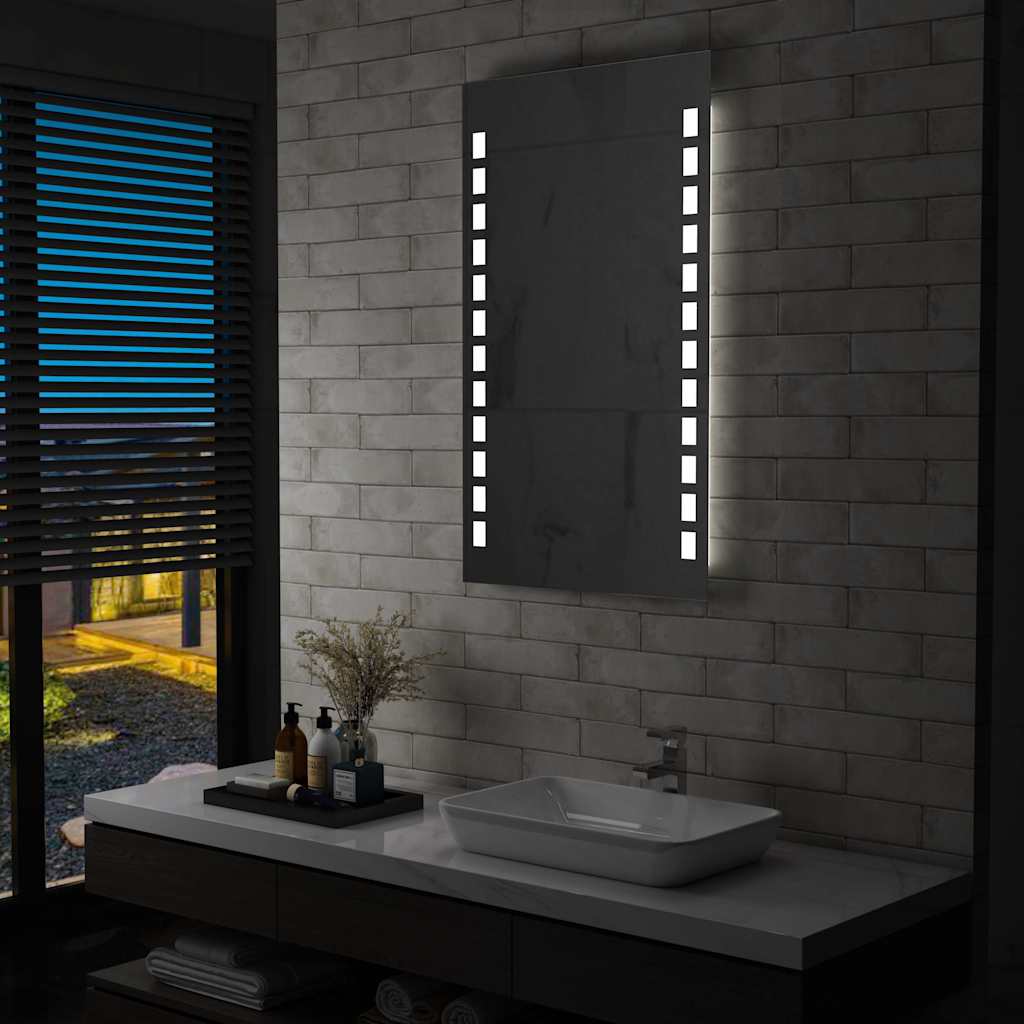 Miroir de salle de bain Vidaxl LED 60x100 cm