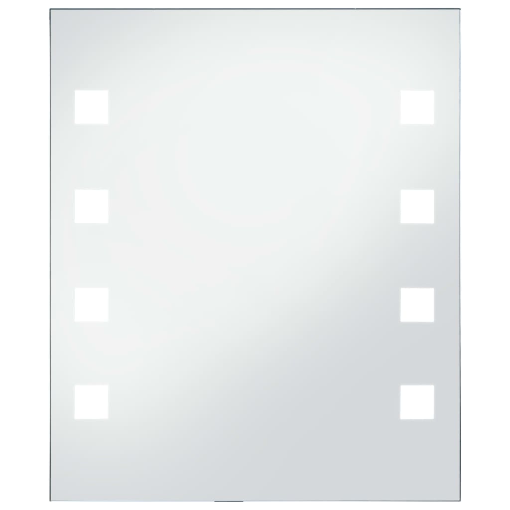 Miroir de salle de bain Vidaxl LED 50x60 cm