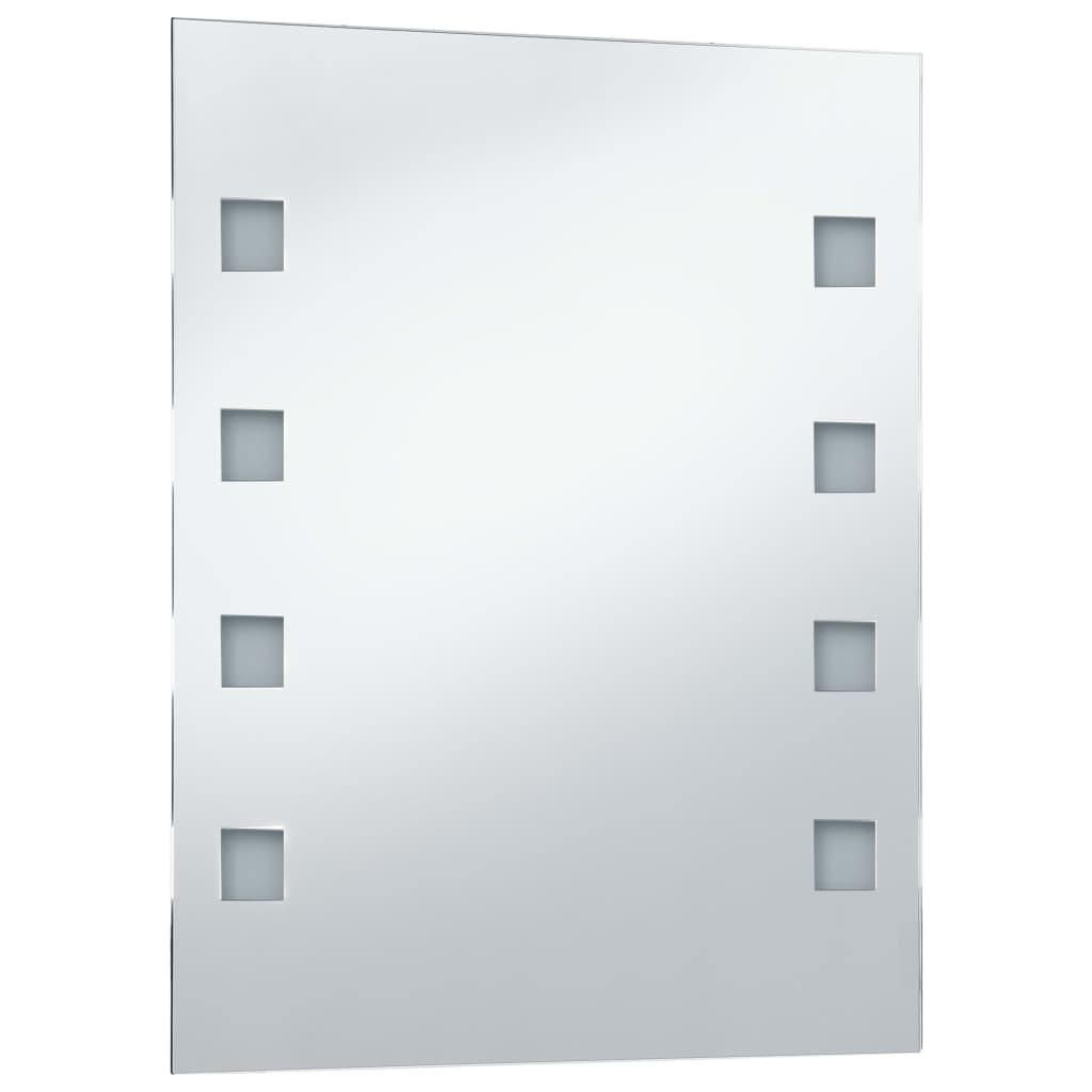 Miroir de salle de bain Vidaxl LED 50x60 cm