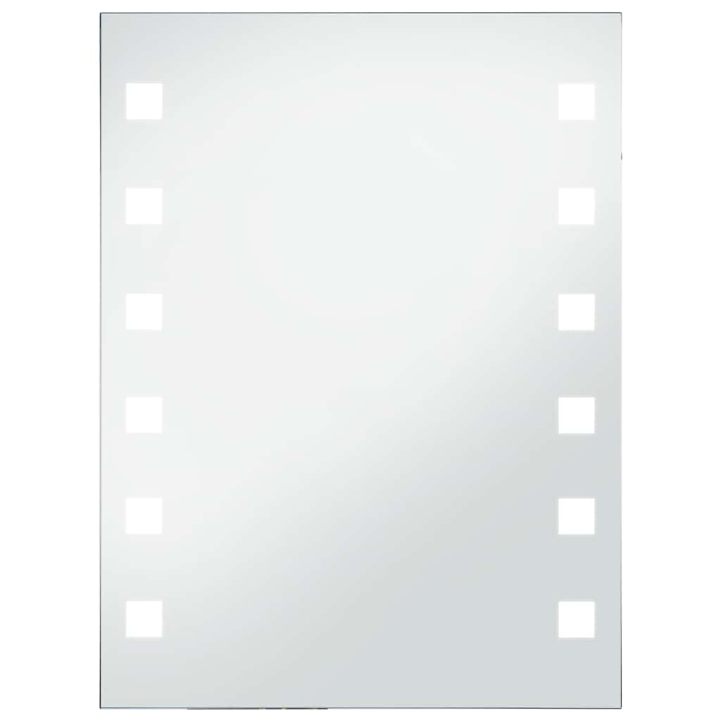 Miroir de salle de bain Vidaxl LED 60x80 cm