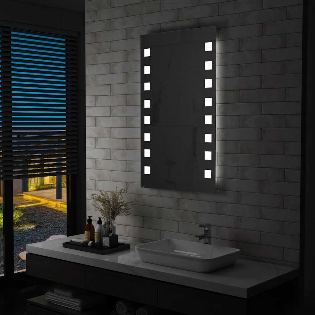 Miroir de salle de bain Vidaxl LED 60x100 cm