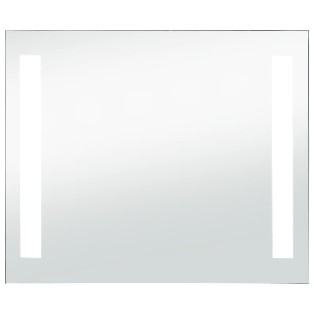 Miroir de salle de bain Vidaxl LED 60x50 cm