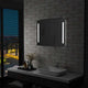 Miroir de salle de bain Vidaxl LED 80x60 cm