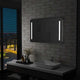 Miroir de salle de bain Vidaxl LED de 100x60 cm