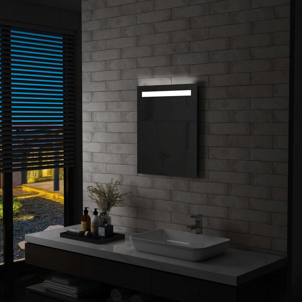 Miroir de salle de bain Vidaxl LED 50x60 cm