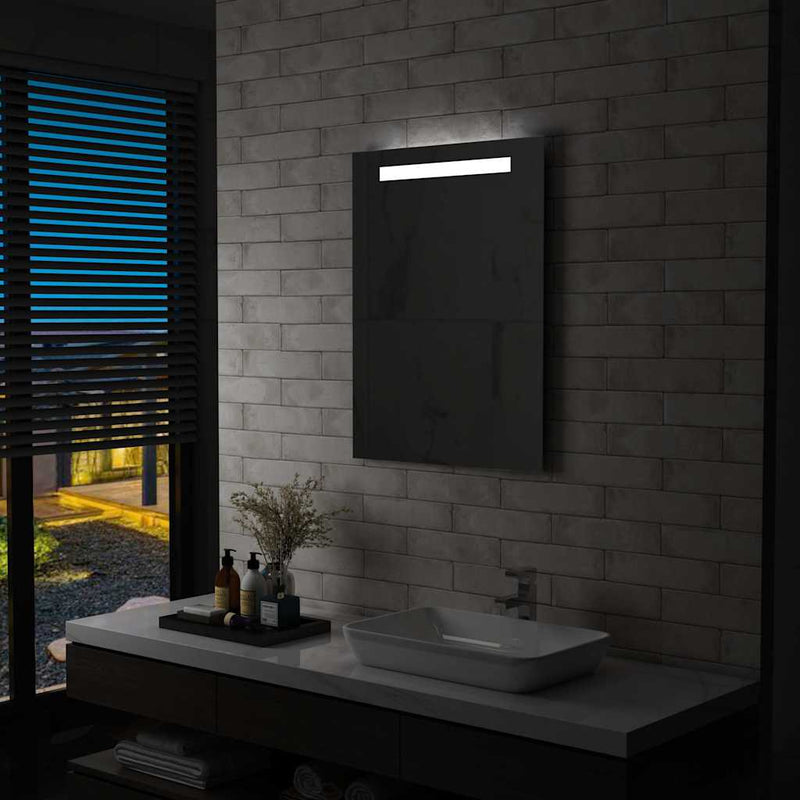Miroir de salle de bain Vidaxl LED 60x80 cm