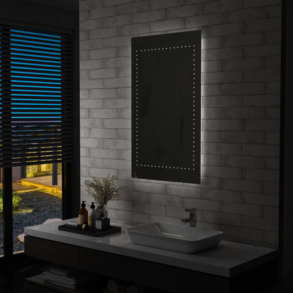 Miroir de salle de bain Vidaxl LED 60x100 cm
