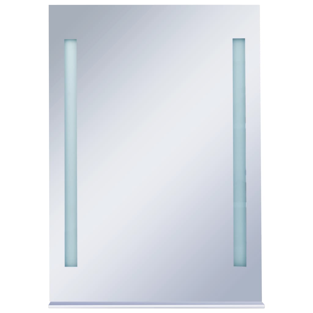 Miroir de salle de bain Vidaxl LED avec étagère 50x70 cm