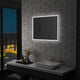 Miroir de salle de bain Vidaxl LED 80x60 cm