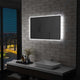 Miroir de salle de bain Vidaxl LED de 100x60 cm