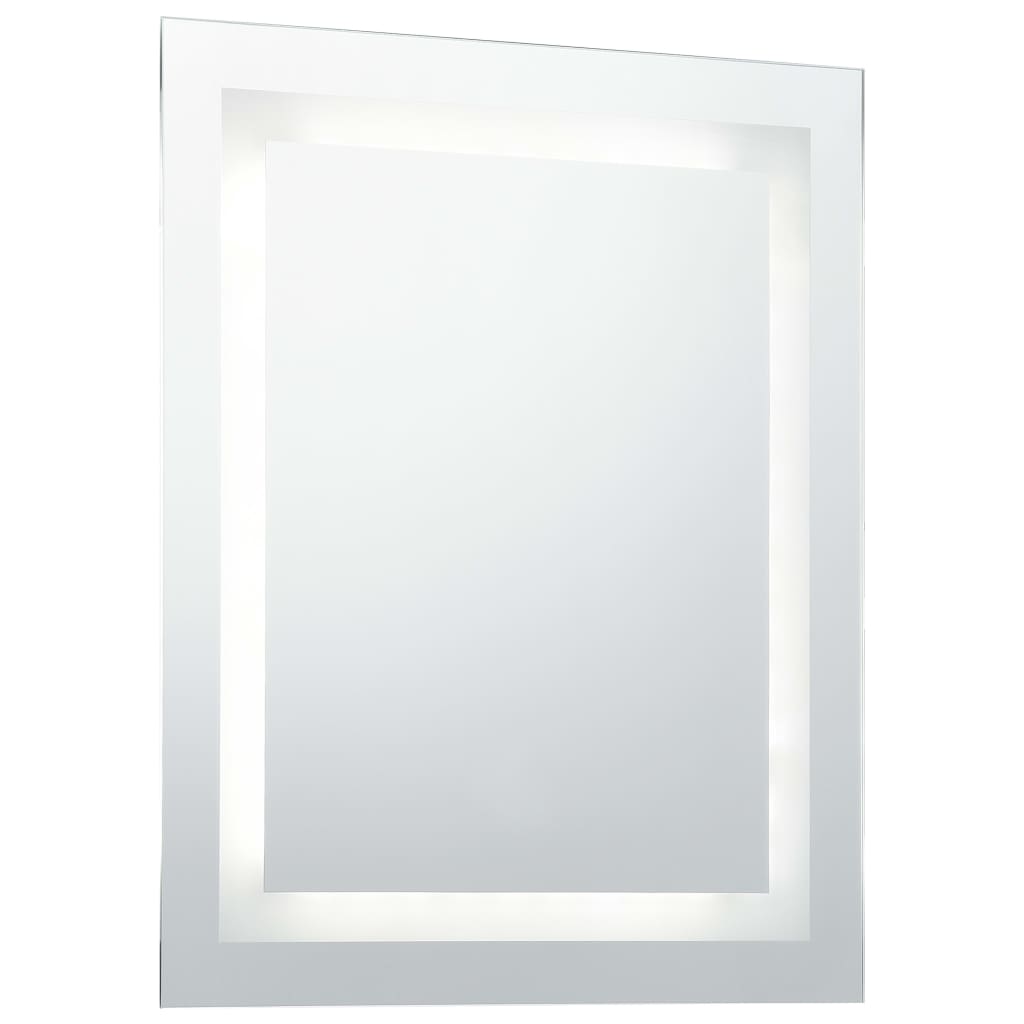 Miroir de salle de bain Vidaxl LED avec capteur tactile 50x60 cm