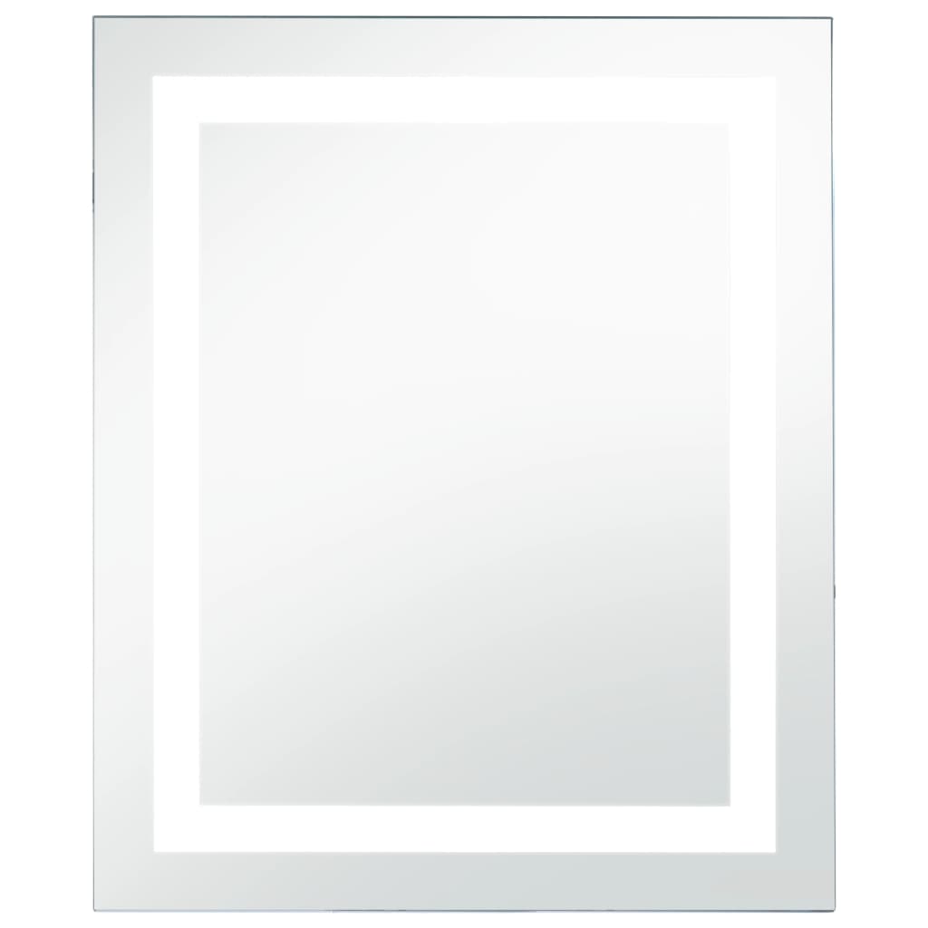 Miroir de salle de bain Vidaxl LED avec capteur tactile 60x80 cm
