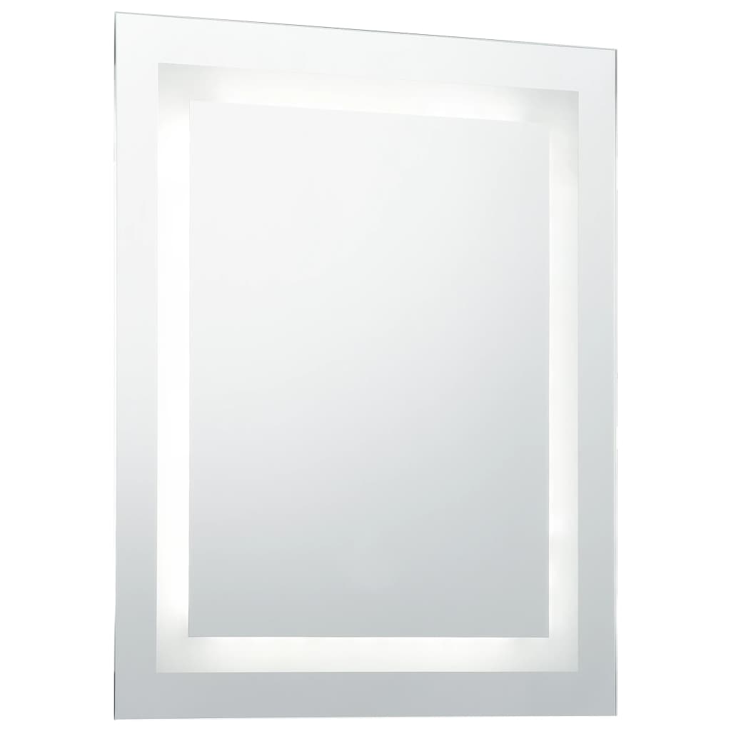 Miroir de salle de bain Vidaxl LED avec capteur tactile 60x80 cm