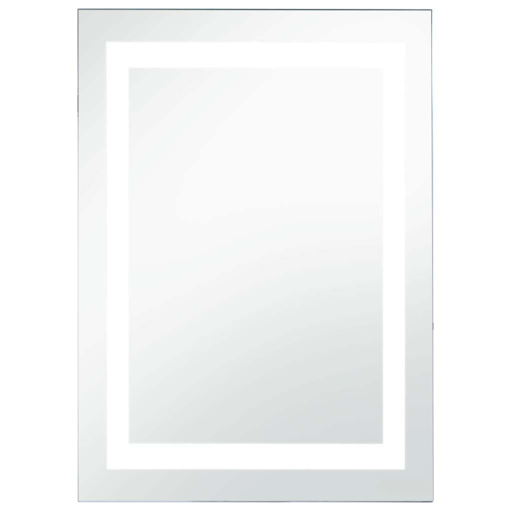 Miroir de salle de bain Vidaxl LED avec capteur tactile 60x100 cm