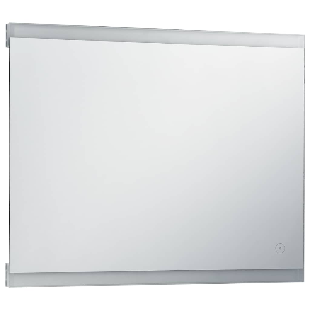 Miroir de salle de bain Vidaxl LED avec capteur tactile 80x60 cm