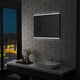 Miroir de salle de bain Vidaxl LED avec capteur tactile 80x60 cm